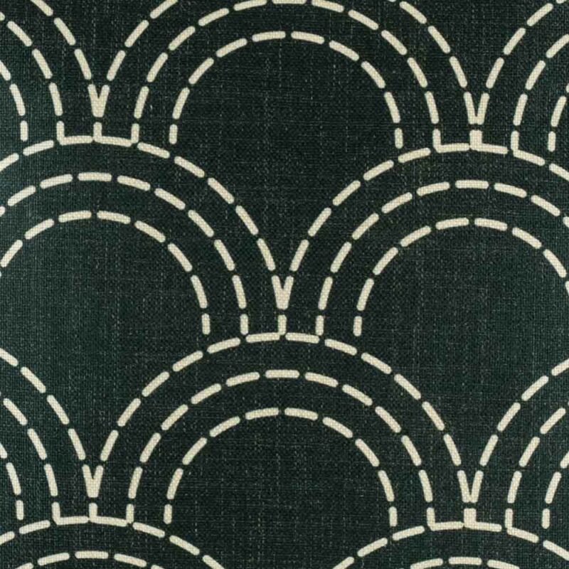 closer look at cushion Cover with Black Cloud pattern.