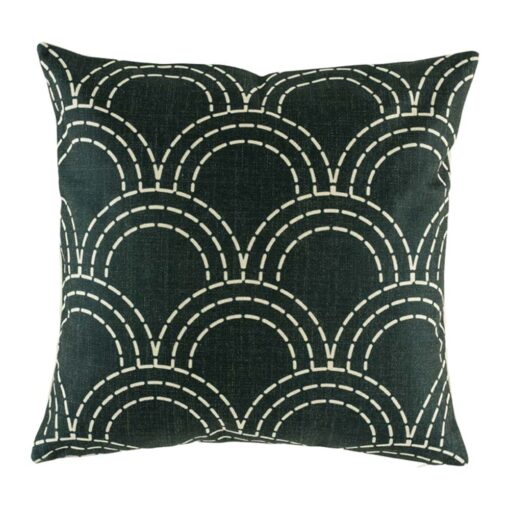 cushion with Black Cloud pattern.