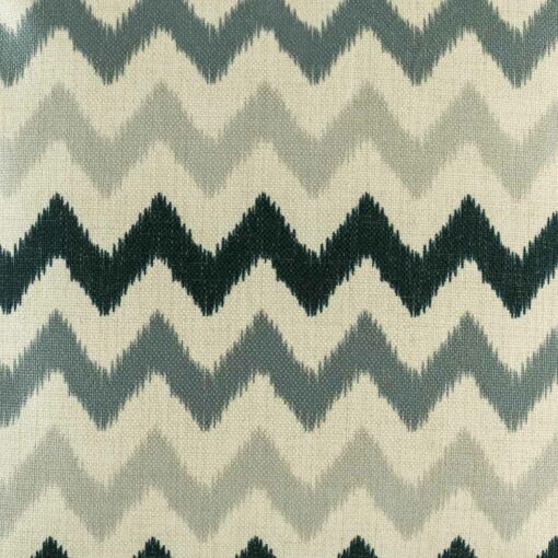 closer look at cushion with Neutral Hues Chevron pattern.