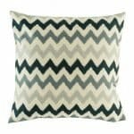 cushion with Neutral Hues Ikat pattern.