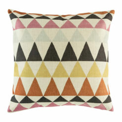 cushion cover with Dark Tones Geometric pattern.