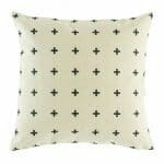 cushion with Black Small Cross pattern.