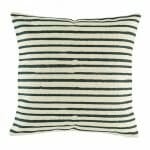 cushion cover with Black Stripe pattern.