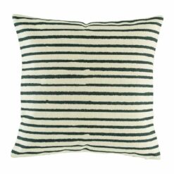 cushion cover with Black Stripe pattern.