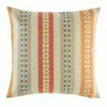 cushion cover with Red and Grey Stripe pattern.