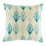 cushion cover with Blue Tone Plants pattern.