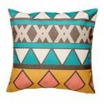 cushion cover with Triangle Tribal pattern.