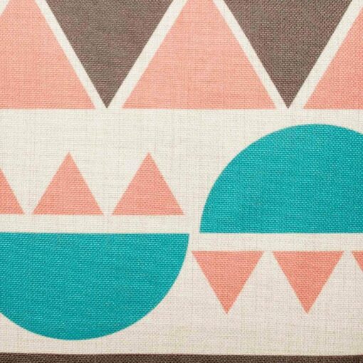 closer look at cushion cover with Ellipse Tribal pattern.