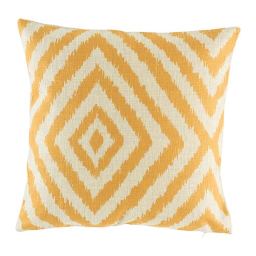 cushion with Gold Diamond pattern.