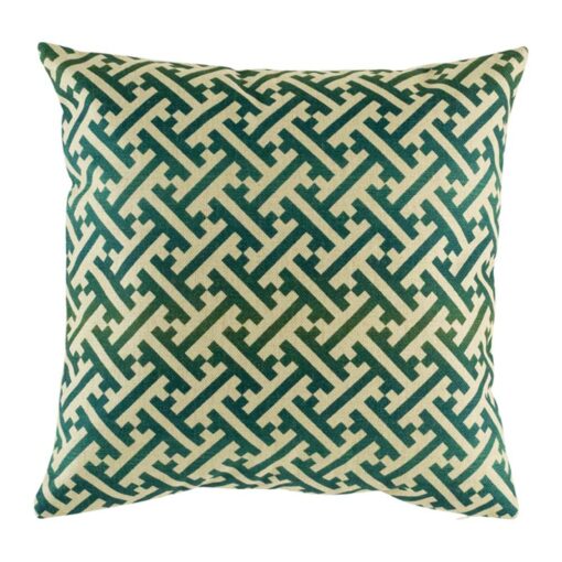 cushion cover with Greek Key pattern.