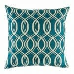 cushion cover with Blue Spiral pattern.