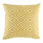 cushion cover with Gold Diamond Link pattern.
