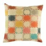 cushion with Colorful Patchwork pattern.