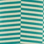 closer look at cushion with Turquoise Line pattern.