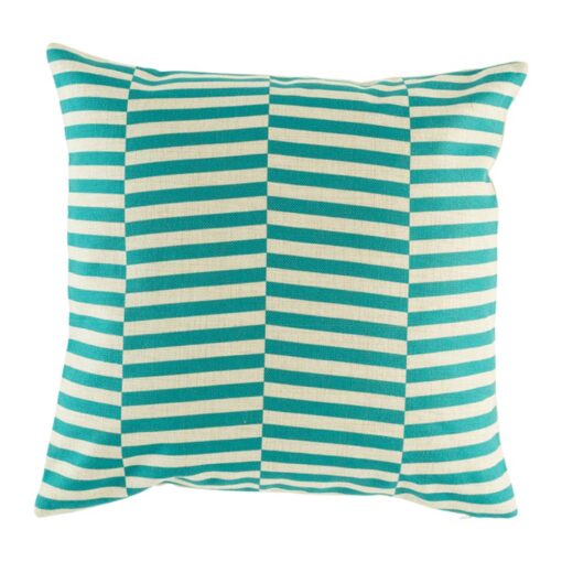 cushion cover with Turquoise Line pattern.