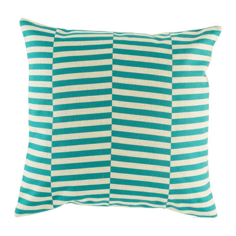 Turquoise Line Cushion Cover SC176 cushion cover with Turquoise Line pattern.