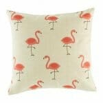 cushion cover with Pink Flamingo pattern.