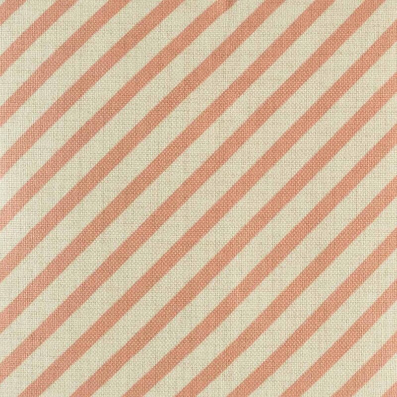 closer look at cushion with Punch Slant Stripes pattern.