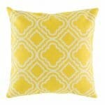 cushion with Citrine Trellis pattern.