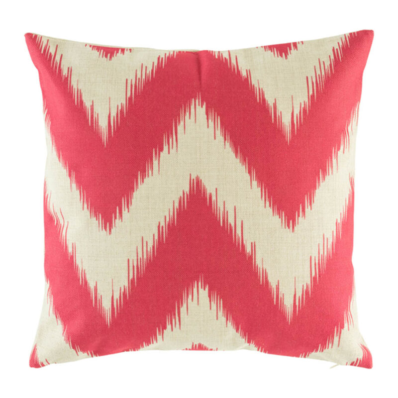 Red Tasseled Chevron Cushion Cover SC204 cushion with Red Tasseled Chevron pattern.