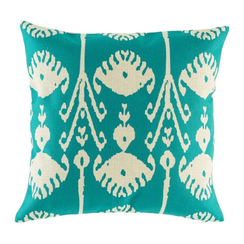 Turquoise Ikat Cushion Cover SC232 cushion cover with Turquoise Ikat pattern.