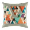 GREY cushion cover with Light Warm Hues pattern.