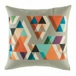 GREY cushion cover with Light Warm Hues pattern.
