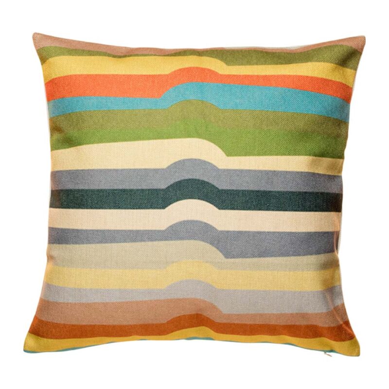 Neutral Hues Stripe Cushion Cover SC188 cushion cover with Neutral Hues Stripe pattern.