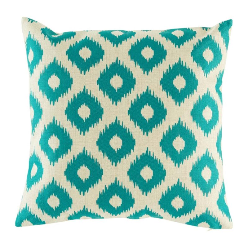 Turquoise Ikat Cushion Cover SC196 (1) cushion cover with Turquoise Ikat pattern.
