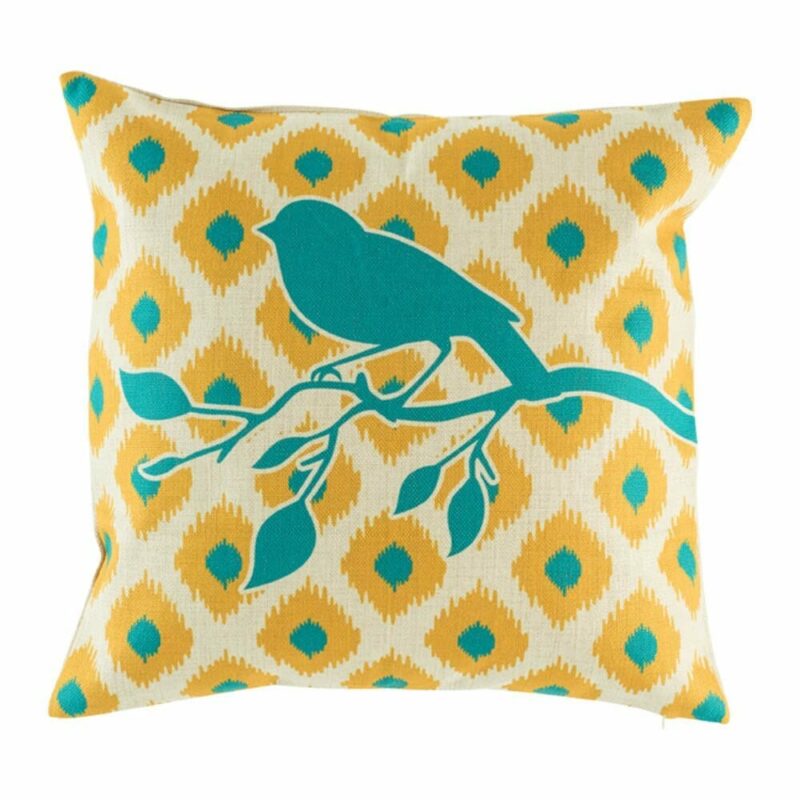 Bird Ikat Cushion Cover SC197 cushion with Bird Ikat pattern.