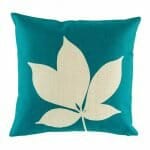 cushion cover with Blue Fern pattern.