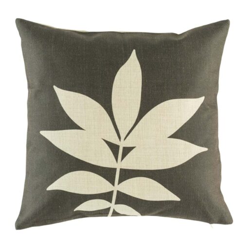 cushion with Charcoal Fern pattern.
