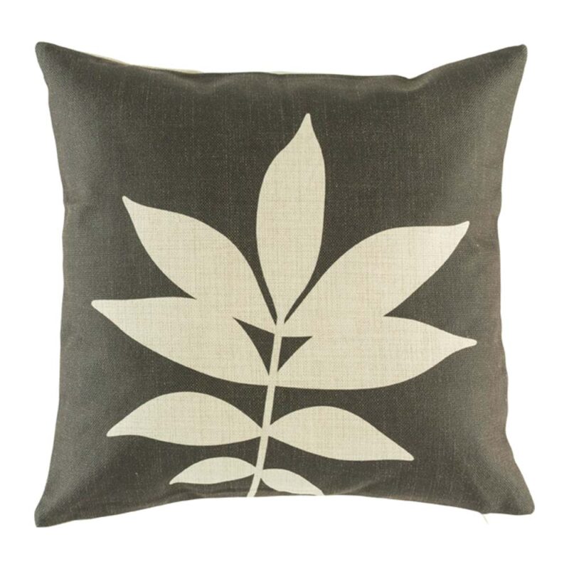 Charcoal Fern Cushion Cover SC201 cushion with Charcoal Fern pattern.