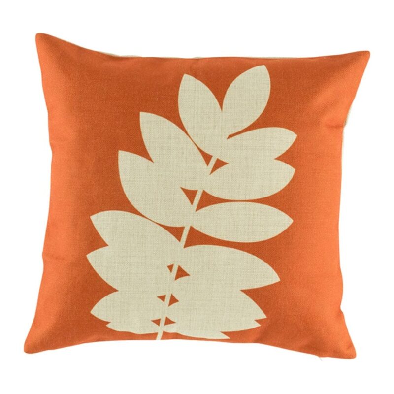 Orange Fern Cushion Collection SC198 cushion cover with Orange Fern pattern.