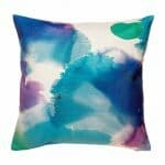 cushion with Blue Tones Dye pattern.