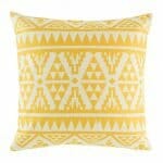 cushion cover with Gold Tribal pattern.
