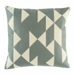 cushion cover with Grey and White Geometric pattern.