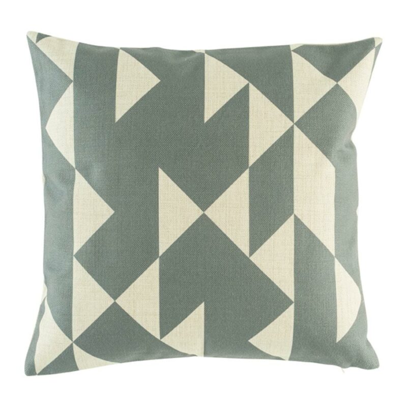 Grey and White Geometric Cushion Cover SC242 cushion cover with Grey and White Geometric pattern.