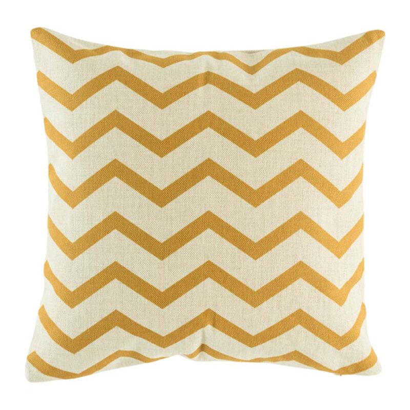 Gold Chevron Cushion Cover SC285 cushion cover with Gold Chevron pattern.