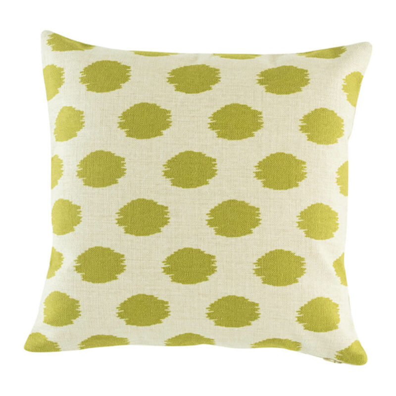 Olive Polka Cushion Cover SC278 cushion with Olive Polka pattern.