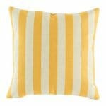 cushion cover with Mustard Vertical Stripe pattern.