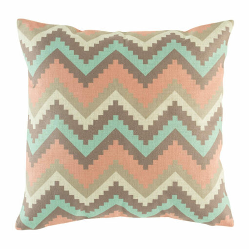 cushion cover with Pastel Chevron pattern.