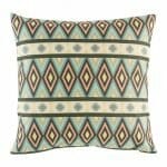 cushion cover with Pastel Aztec pattern.