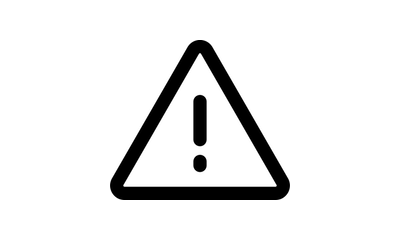 Icon for faulty items exclamation mark