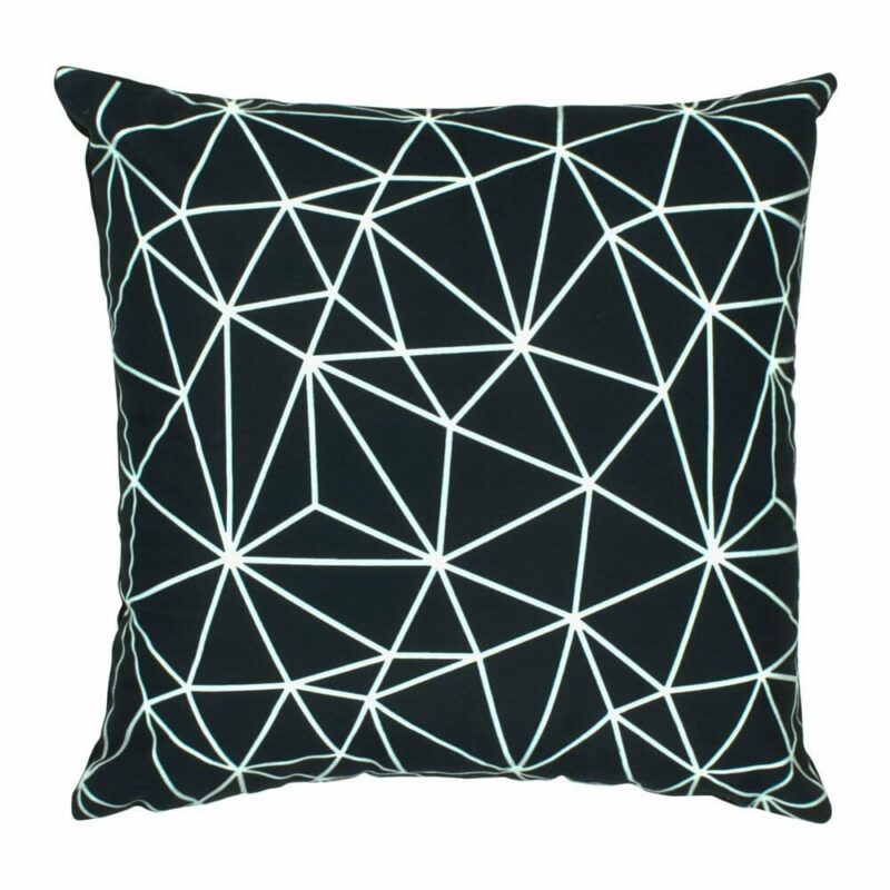 cushion cover in Black Geometric pattern - 45x45cm