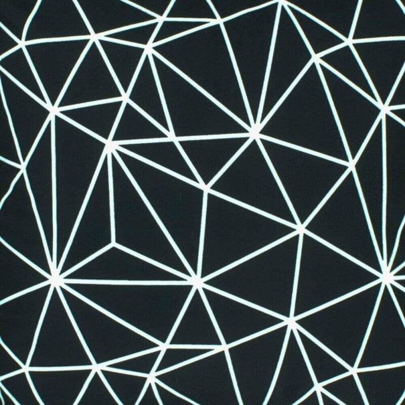 closer look at a cushion in Black Geometric pattern - 45x45cm