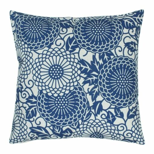 cushion in Blue Blossom pattern - 45x45cm