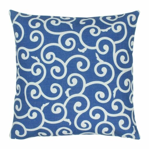 cushion in Blue Swirl pattern - 45x45cm