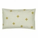 Rectangular cushion cover in Gold Cross pattern -30x50cm