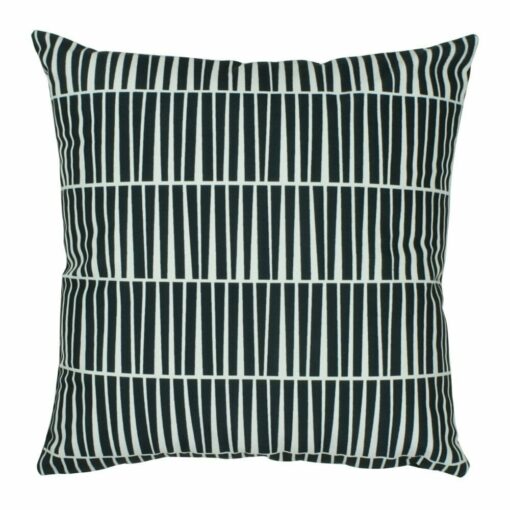 cushion cover in Black and White Line pattern - 45x45cm